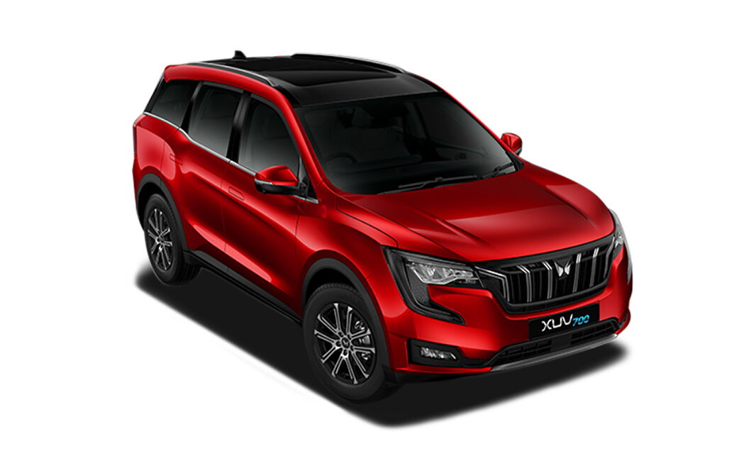 Mahindra XUV700 - Red Rage with Black Roof
