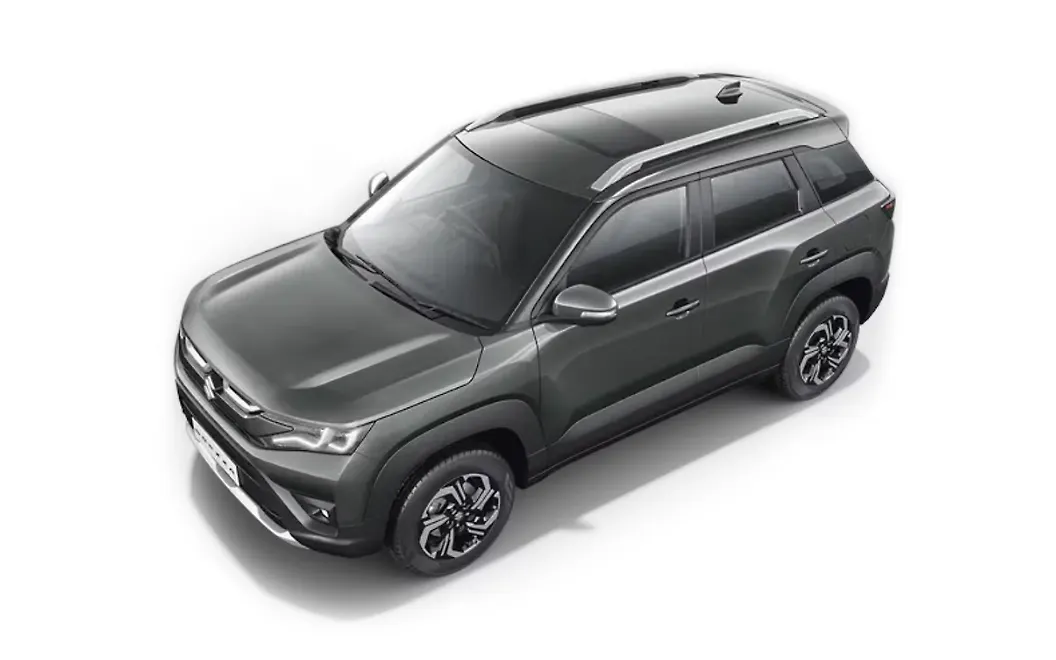 Sizziling Red with Bluish Black Roof Brezza