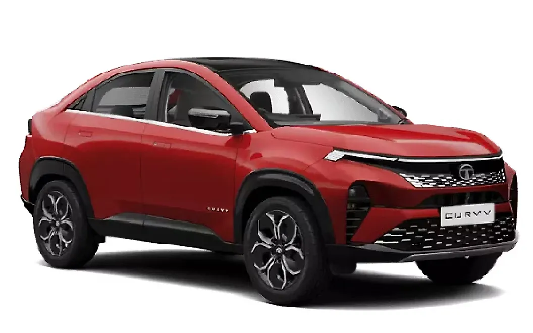 Tata Curvv - Flame Red With Black Roof