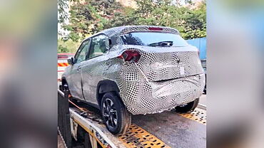 Tata Punch EV spied on test in India 
