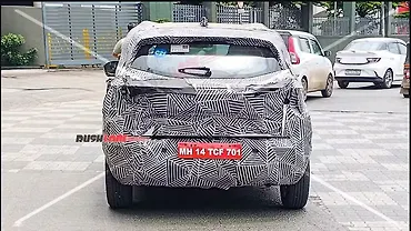 Tata Punch facelift spied again, front LED light bar confirmed 