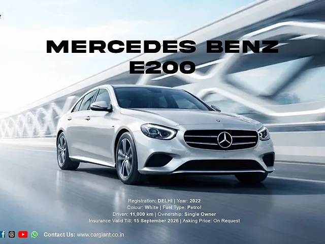 Used 2022 Mercedes-Benz E-Class in Delhi Used 2022 Mercedes-Benz E-Class in Delhi