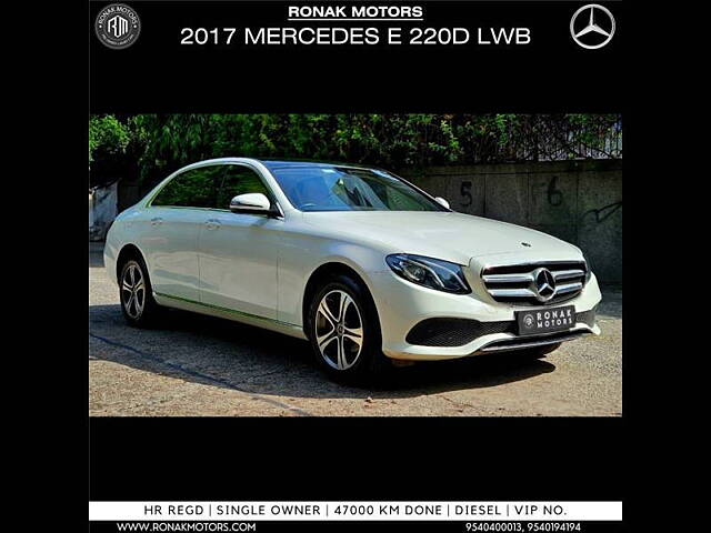 Used Mercedes-Benz E-Class [2017-2021] E 220 d Avantgarde in Chandigarh