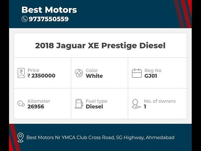 Used Jaguar XE [2016-2019] Prestige Diesel in Ahmedabad