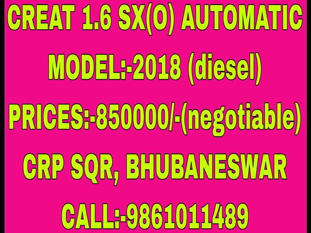 Used Hyundai Creta [2019-2020] SX 1.6 AT CRDi in Bhubaneswar