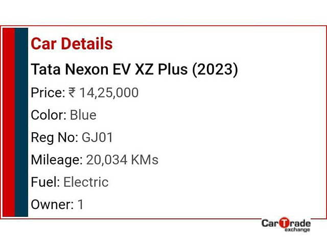 Used Tata Nexon EV [2020-2022] XZ Plus in Ahmedabad