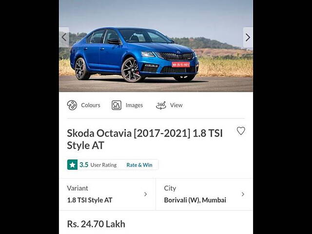 Used Skoda Octavia [2017-2021] 1.8 TSI Style AT in Mumbai