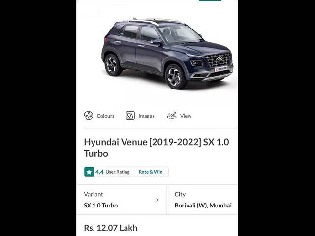 Used Hyundai Venue [2019-2022] SX 1.0 Turbo in Mumbai