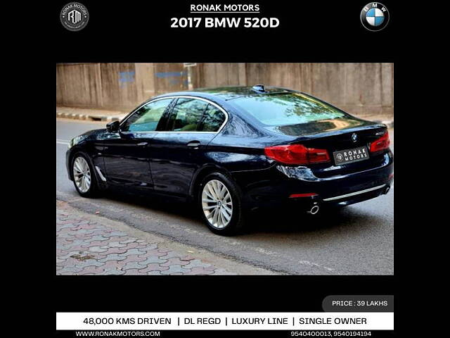 Used BMW 5 Series [2017-2021] 520d Luxury Line [2017-2019] in Chandigarh