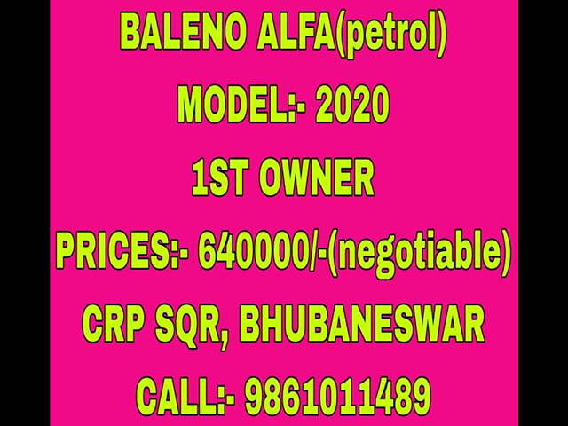 Used Maruti Suzuki Baleno [2015-2019] Alpha 1.2 in Bhubaneswar