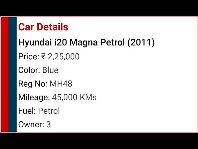 Used Hyundai i20 [2010-2012] Magna 1.2 in Pune