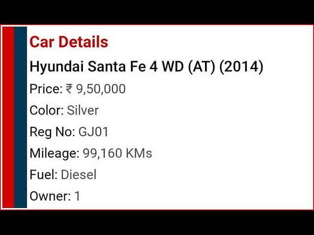 Used Hyundai Santa Fe [2011-2014] 4 WD (AT) in Ahmedabad