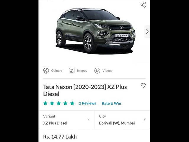 Used Tata Nexon [2020-2023] XZ Plus Diesel Dark Edition [2021-2023] in Mumbai