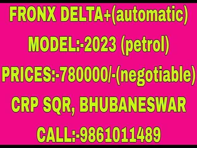 Used Maruti Suzuki Fronx Delta Plus 1.2L AGS in Bhubaneswar