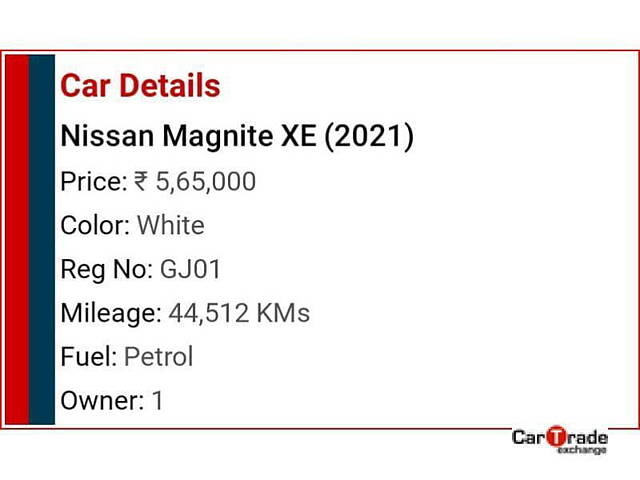 Used Nissan Magnite XE  [2020] in Ahmedabad