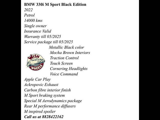 Used BMW 3 Series 330i M Sport Dark in Mumbai