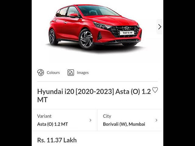 Used Hyundai i20 [2020-2023] Asta (O) 1.2 MT in Mumbai