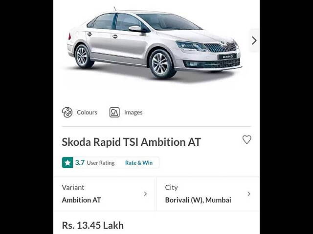 Used Skoda Rapid TSI Ambition AT in Mumbai