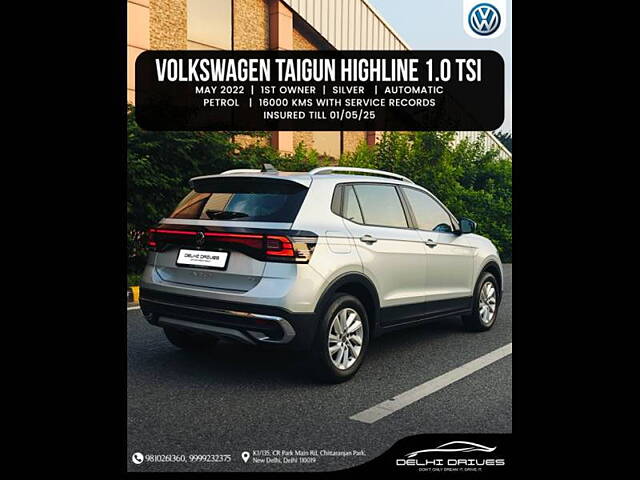 Used Volkswagen Taigun [2021-2023] Highline 1.0 TSI AT in Delhi