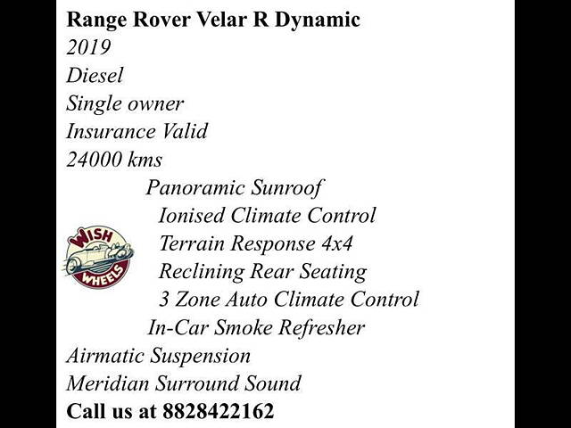 Used Land Rover Range Rover Velar [2017-2023] 2.0 R-Dynamic S Diesel 180 in Mumbai