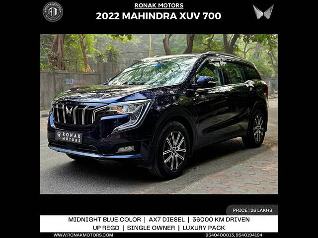 Used Mahindra XUV700 AX 7 Diesel  AT Luxury Pack 7 STR [2021] in Chandigarh