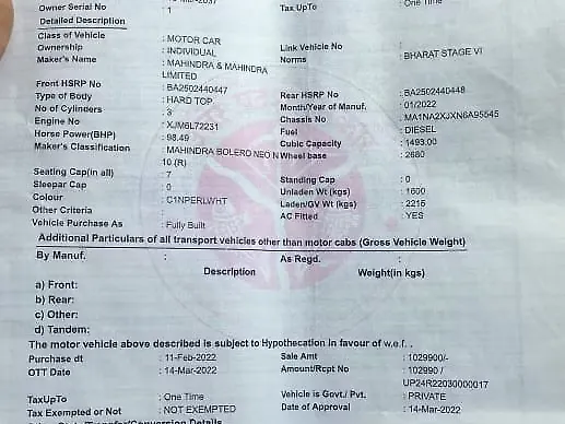 Used Mahindra Bolero Neo [2021-2022] N10 in Lucknow
