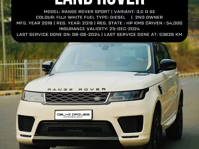 Used 2019 Land Rover Range Rover Sport in Delhi Used 2019 Land Rover Range Rover Sport in Delhi