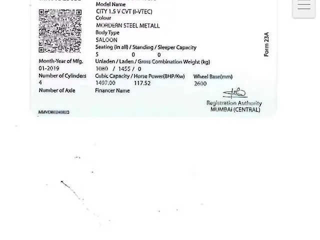 Used Honda City 4th Generation V CVT Petrol in Mumbai