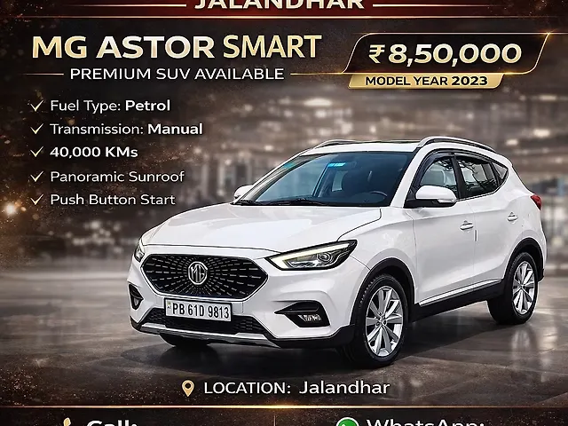 Used 2023 MG Astor in Jalandhar Used 2023 MG Astor in Jalandhar