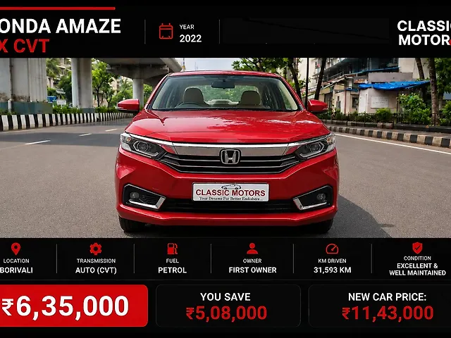Used 2022 Honda Amaze in Pune