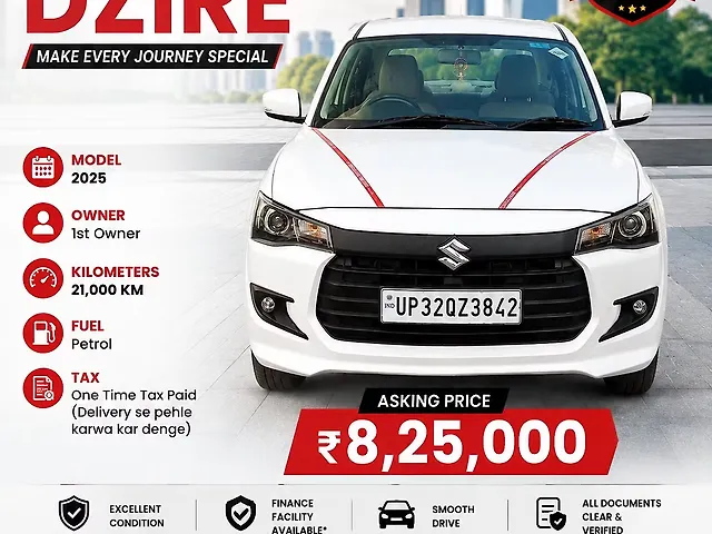 Used 2025 Maruti Suzuki DZire in Lucknow