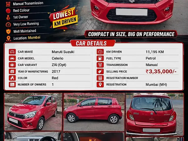 Used Maruti Suzuki Celerio [2017-2021] ZXi (Opt) [2017-2019] in Mumbai