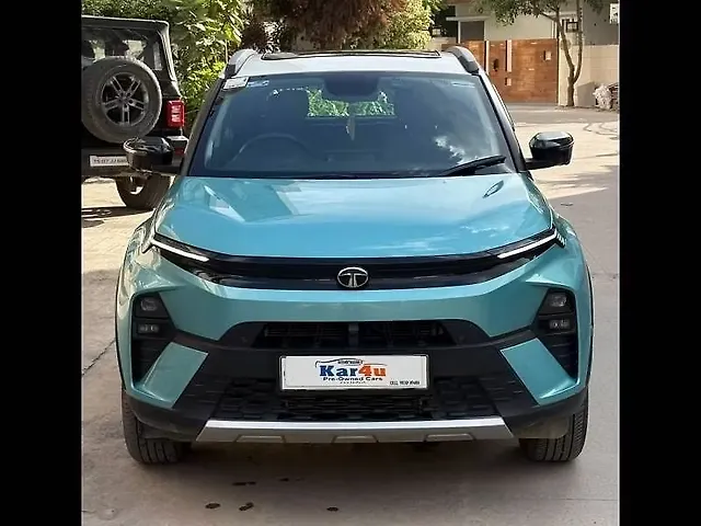 Used Tata Nexon Fearless Plus (S) Purple 1.2 Petrol 7DCA Dual Tone [2023-2025] in Hyderabad