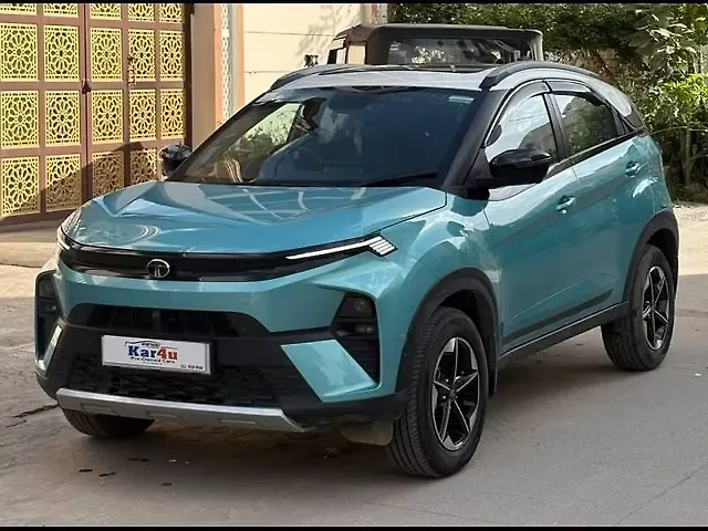 Used Tata Nexon Fearless Plus (S) Purple 1.2 Petrol 7DCA Dual Tone [2023-2025] in Hyderabad