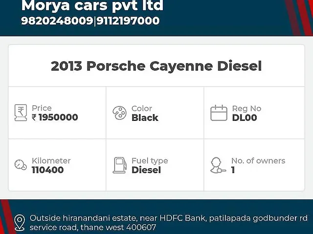 Used Porsche Cayenne [2010-2014] Diesel in Thane