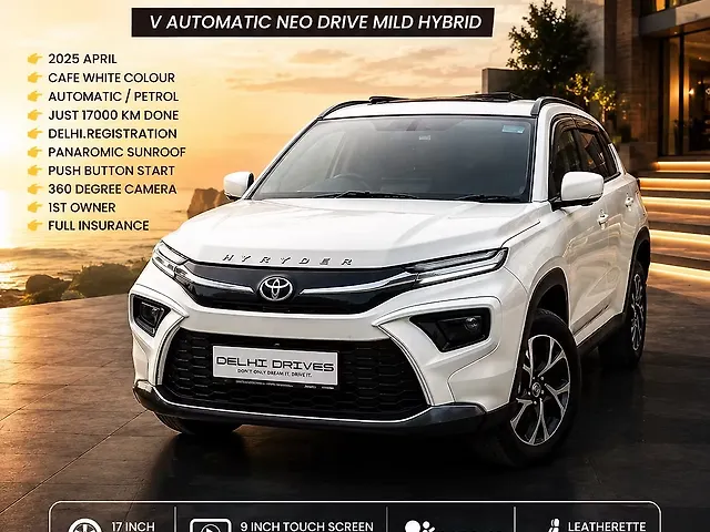 Used 2025 Toyota Urban Cruiser Hyryder in Delhi Used 2025 Toyota Urban Cruiser Hyryder in Delhi