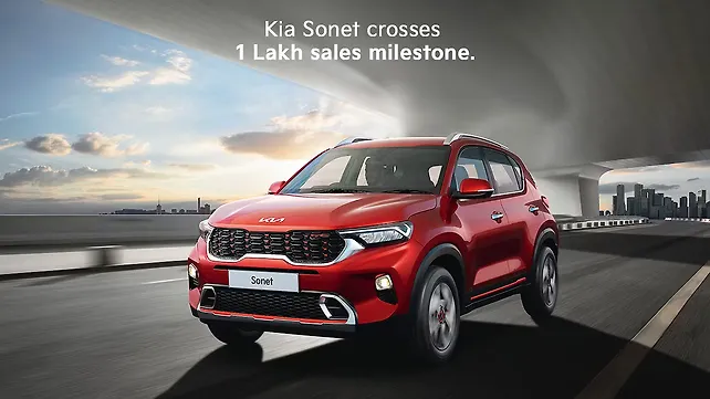 Kia Sonet crosses one lakh sales milestone Kia Sonet crosses one lakh sales milestone