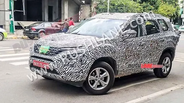 Tata Safari and Harrier spotted in camouflage Tata Safari and Harrier spotted in camouflage