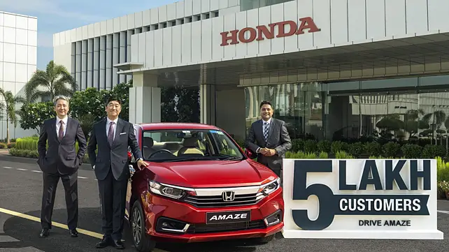Honda Amaze crosses 5 lakh sales milestone in India Honda Amaze crosses 5 lakh sales milestone in India
