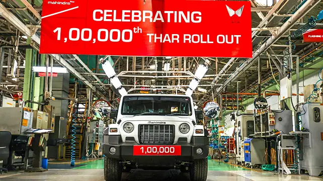 Mahindra celebrates one lakh unit production milestone of Thar Mahindra celebrates one lakh unit production milestone of Thar