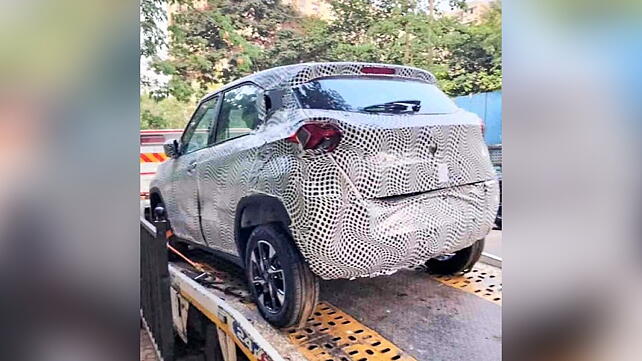 Tata Punch EV spied on test in India 