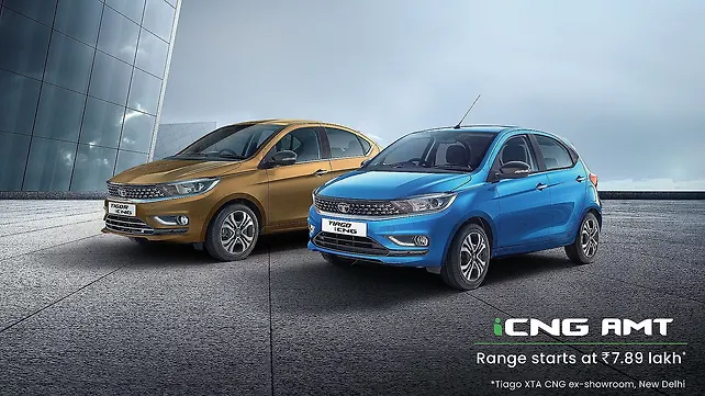 Tata Tiago and Tigor CNG AMT official mileage announced 