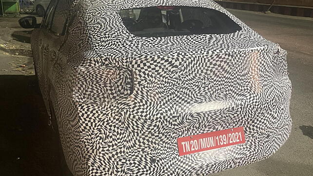 Citroen Basalt coupe SUV spied testing 