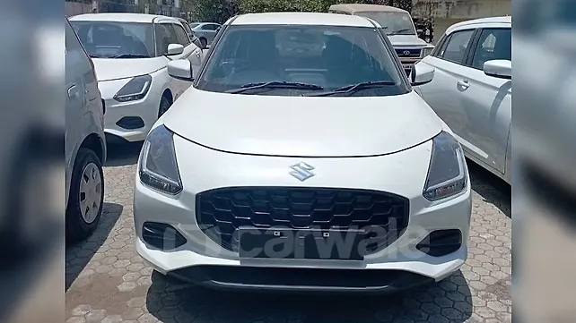 Upcoming Maruti Suzuki Swift facelift arrives at dealer stockyards