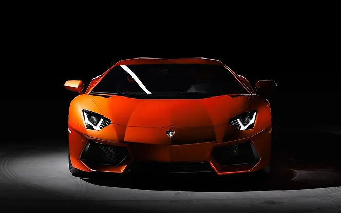 Lamborghini Aventador Front View Lamborghini Aventador Front View