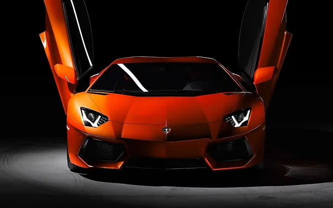 Lamborghini Aventador Front View Lamborghini Aventador Front View