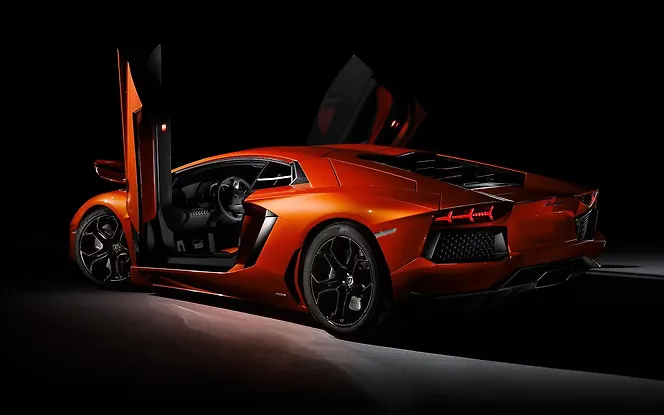 Lamborghini Aventador Front Left View Lamborghini Aventador Front Left View