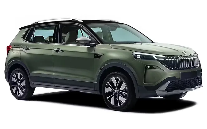 Skoda Kushaq Shimla Green with Black Roof
