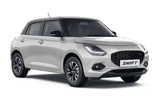 Maruti Suzuki Swift - Pearl Arctic White with Bluish Black Roof