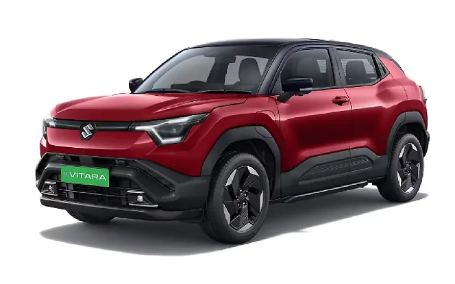 Maruti Suzuki e Vitara - Opulent Red with Bluish black roof